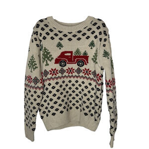 Stone & Stitch Children’s Christmas Sweater Size 5 Crew Neck Long Sleeve